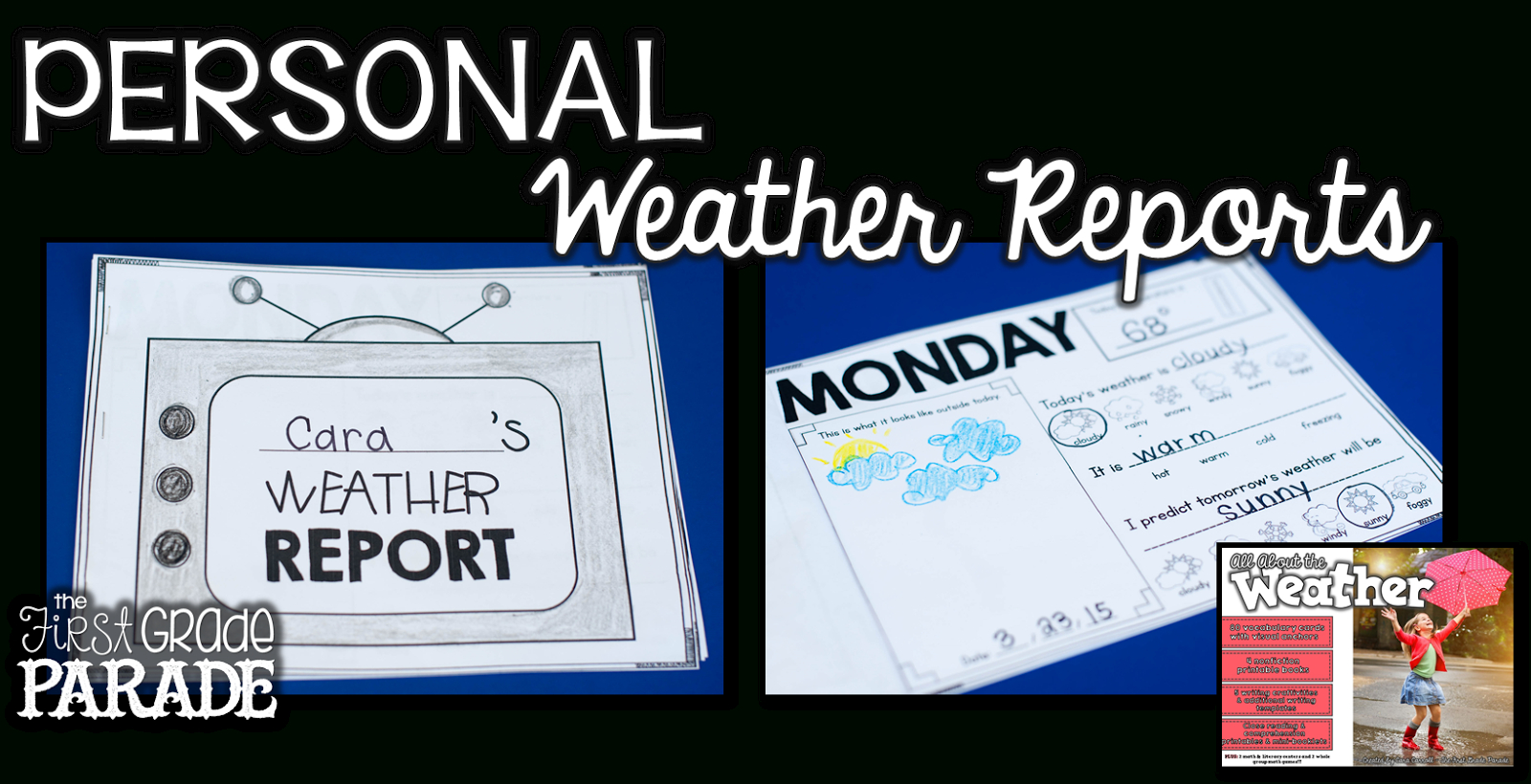 All About The Weather! (Activities, Ideas, & Freebies With Kids Weather Report Template