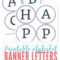 Alphabet Banner Clipart Intended For Letter Templates For Banners