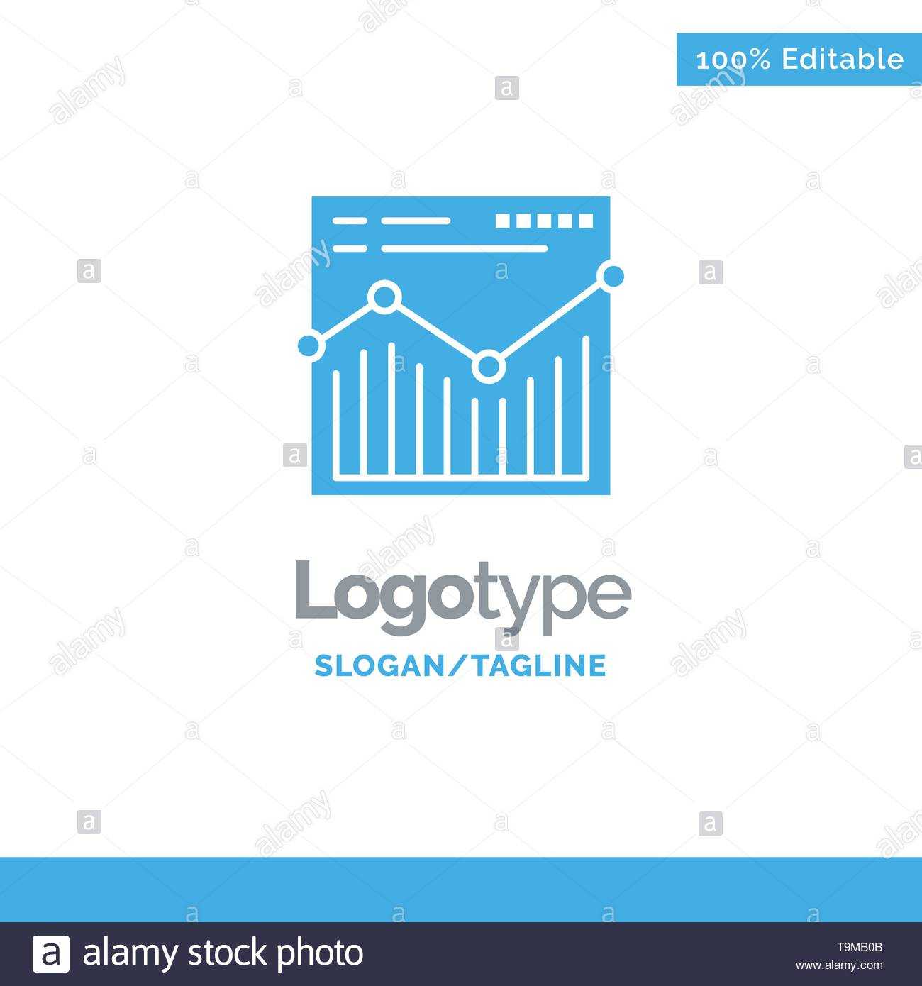 Analysis, Web, Website, Report Blue Business Logo Template Within Stock Analysis Report Template