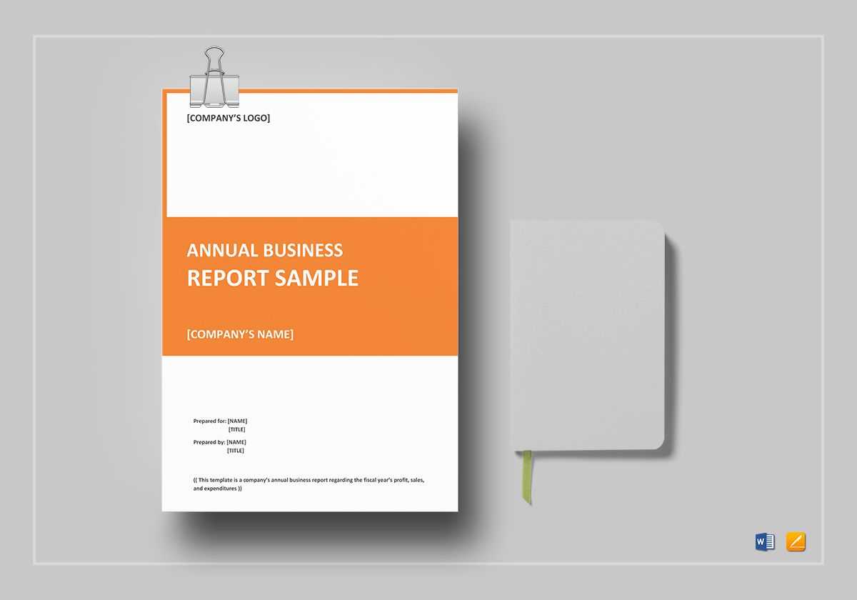 Annual Business Report Template With It Report Template For Word