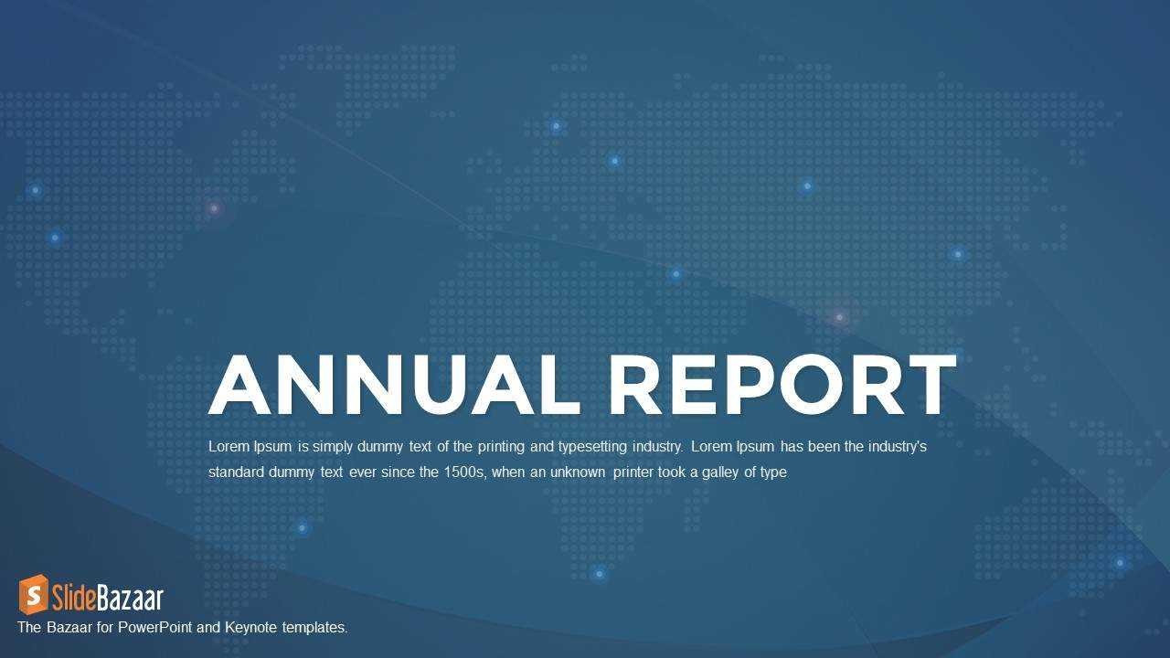 Annual Report Powerpoint Template And Keynote – Slidebazaar With Annual Report Ppt Template