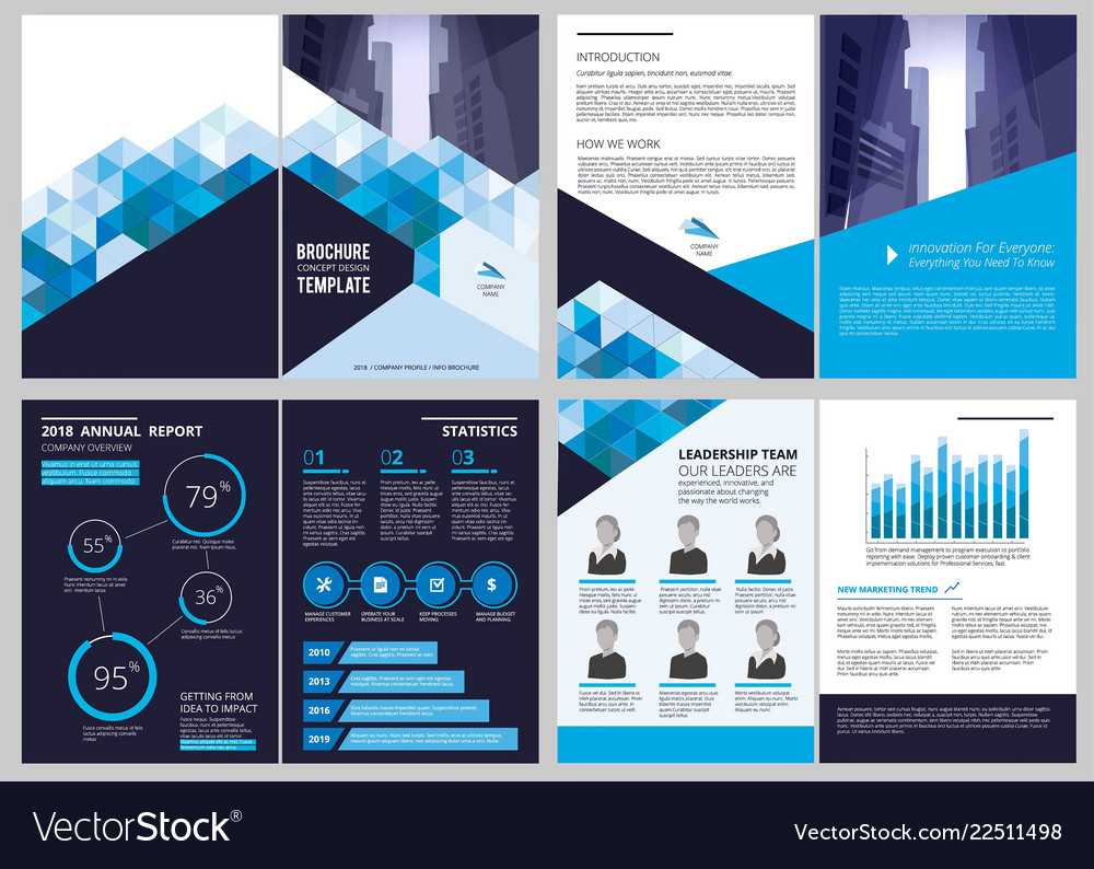 Annual Report Template Simple Document Financial Inside Illustrator Report Templates