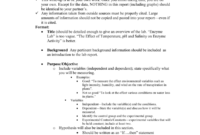 Ap Biology Formal Lab Report Format pertaining to Formal Lab Report Template