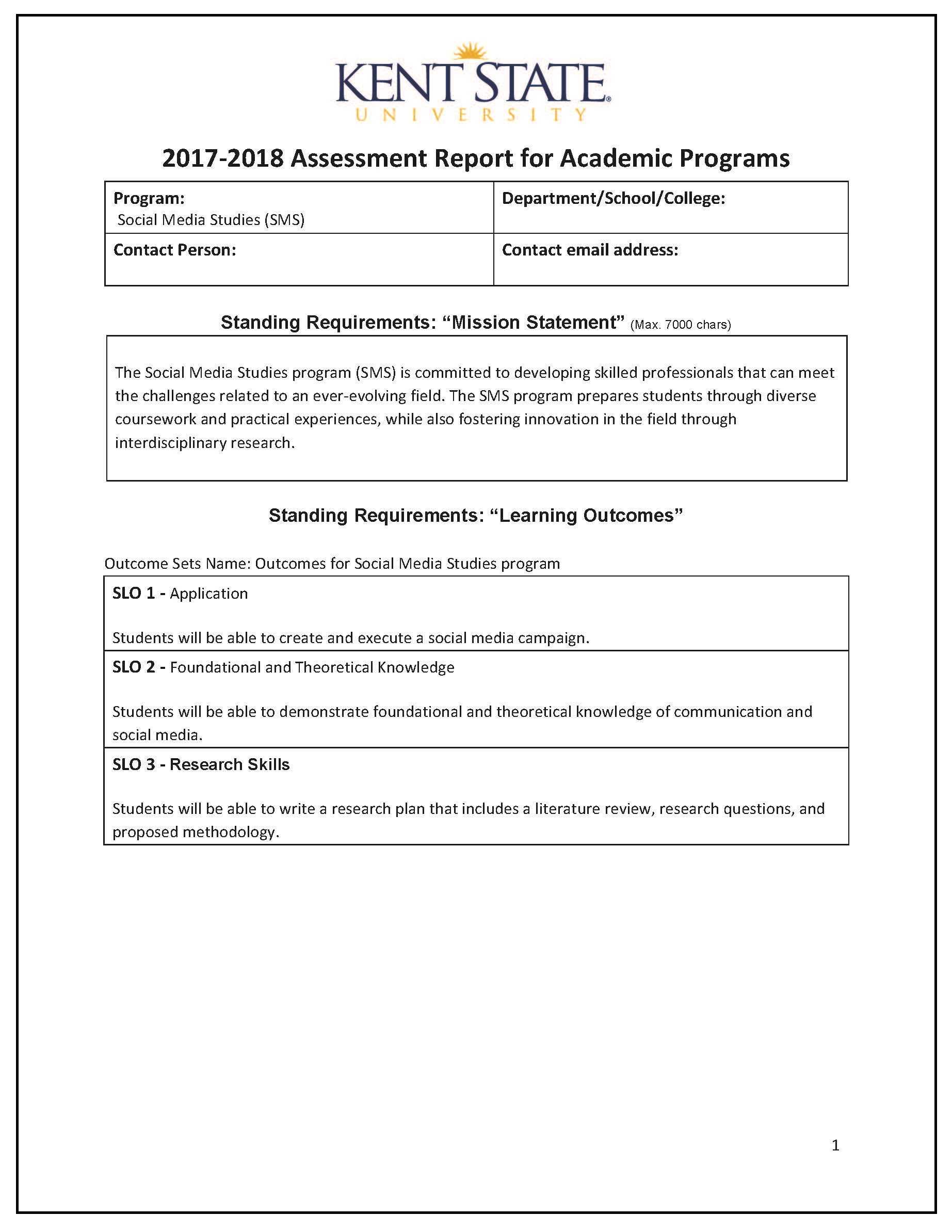 Assessment Report Sample | Accreditation, Assessment And In State Report Template