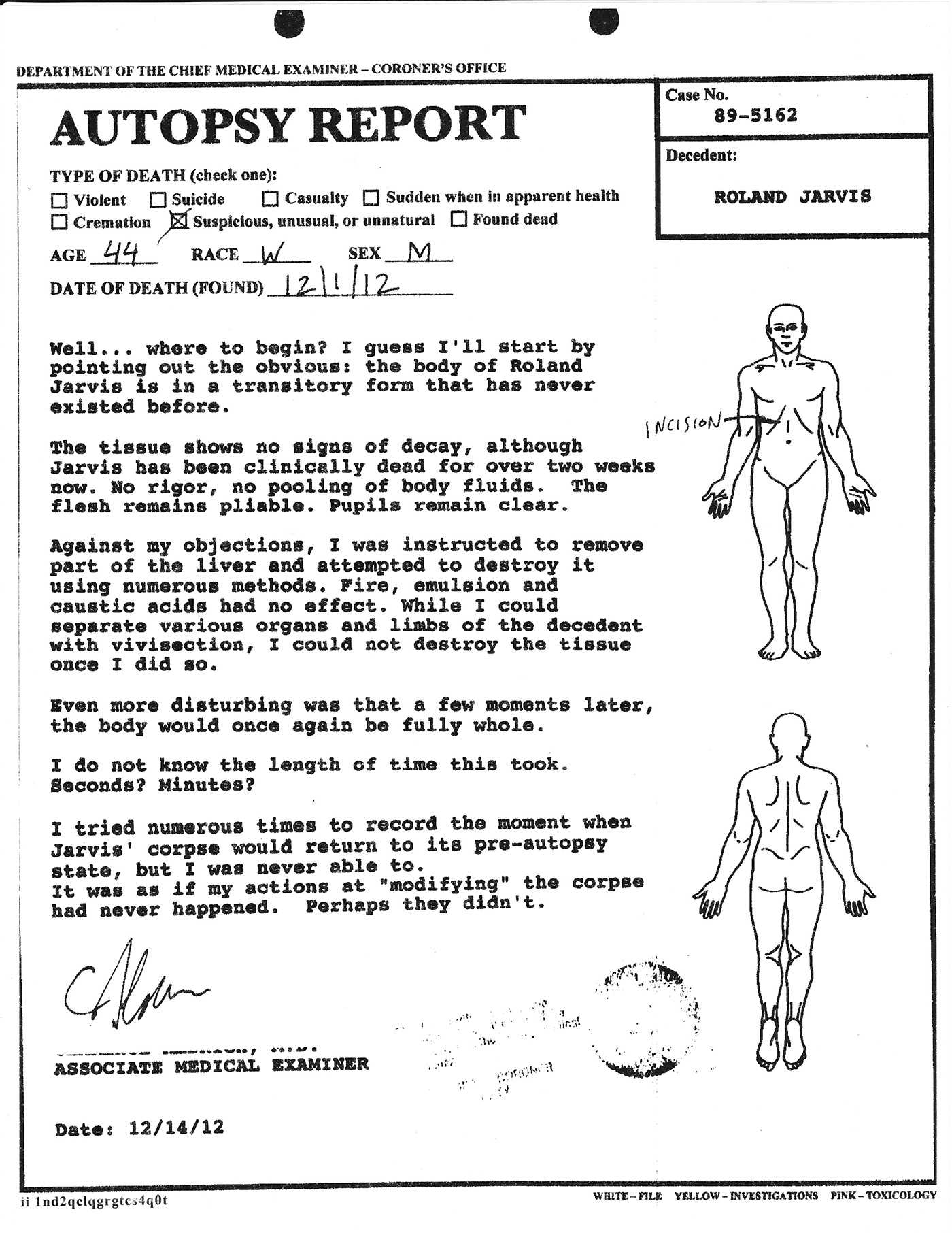 Autopsy Report Template ] – Thread Realistic Blank Police For Blank Autopsy Report Template