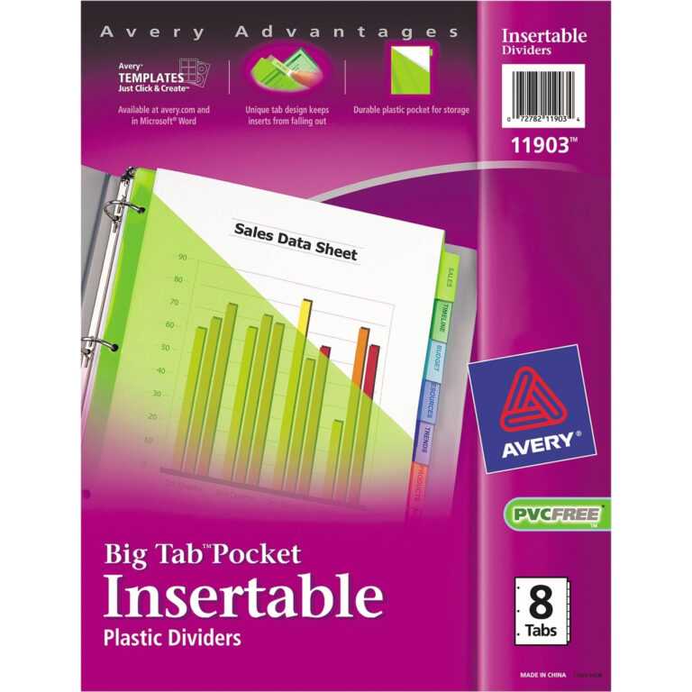 8 Tab Divider Template Word