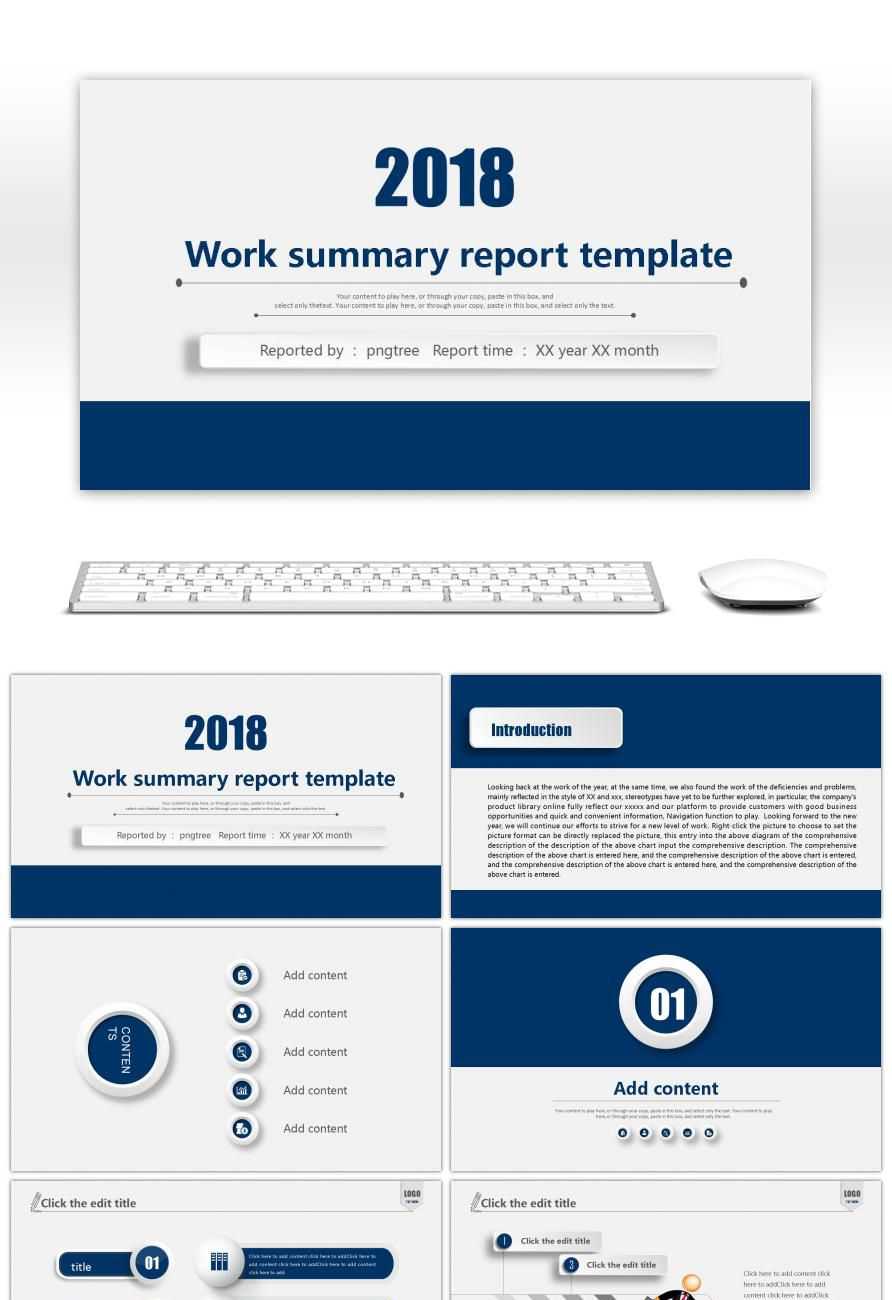 Awesome Micro Stereoscopic Work Summary Report Plan Ppt Throughout Work Summary Report Template