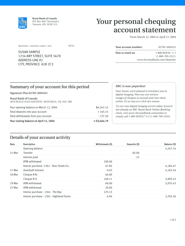 Bank Statement Generator – Fill Online, Printable, Fillable For Blank Bank Statement Template Download