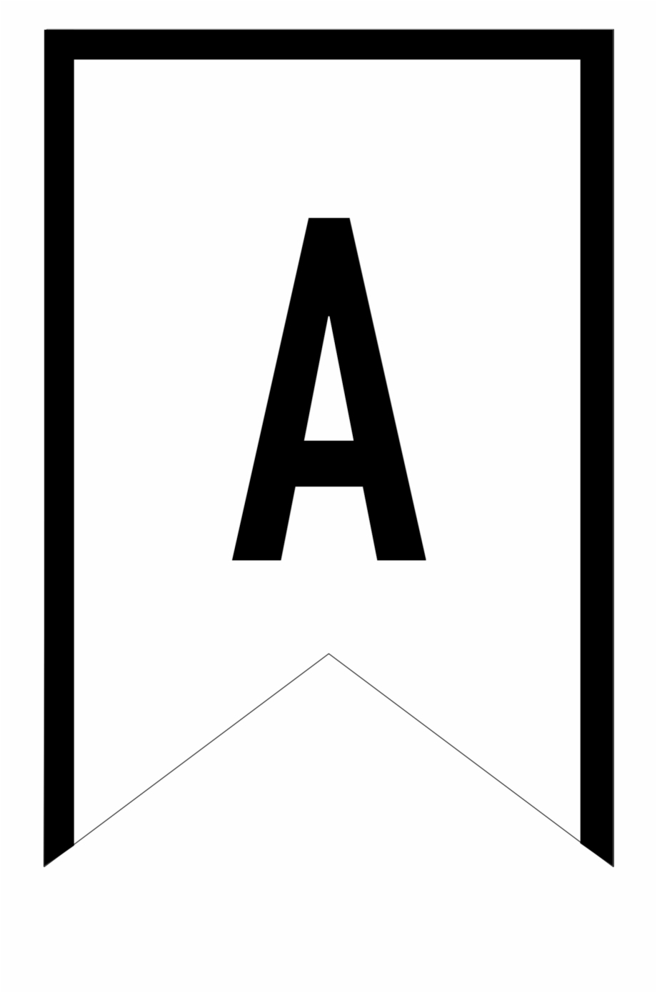 Banner Templates Free Printable Abc Letters – Printable Throughout Triangle Banner Template Free