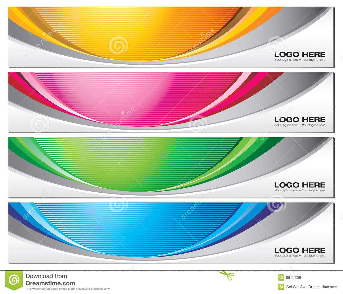 Banner Templates Stock Vector. Illustration Of Vector – 9942309 For Free Website Banner Templates Download