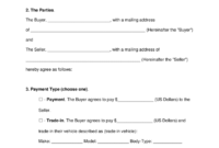 Bill Of Sale Form Auto - Zohre.horizonconsulting.co regarding Vehicle Bill Of Sale Template Word