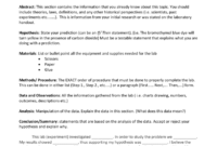 Biology Lab Report Template in Biology Lab Report Template