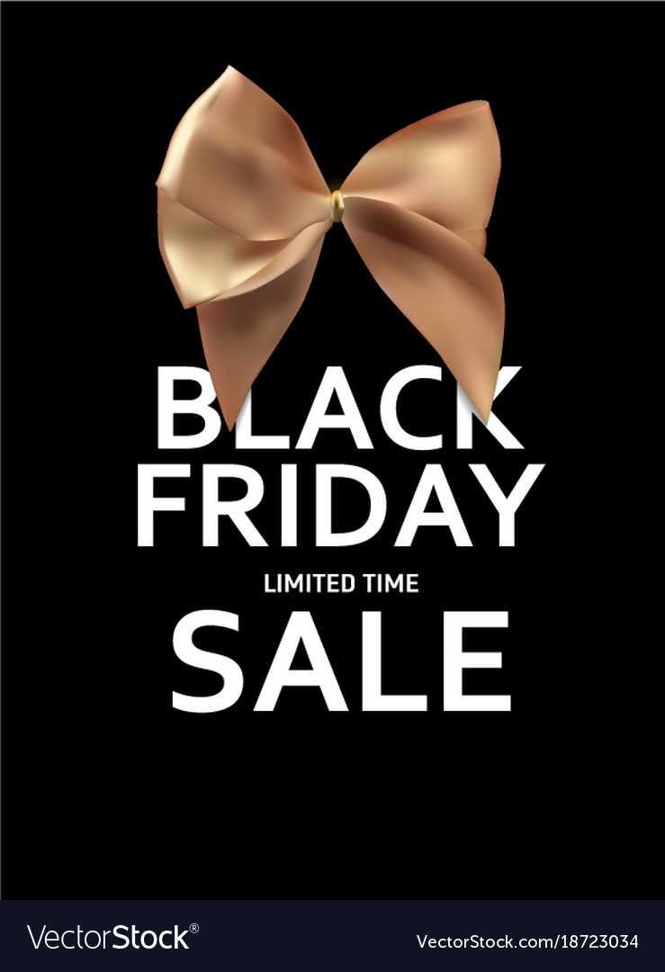 Black Friday Sale Banner Template With Tie Banner Template