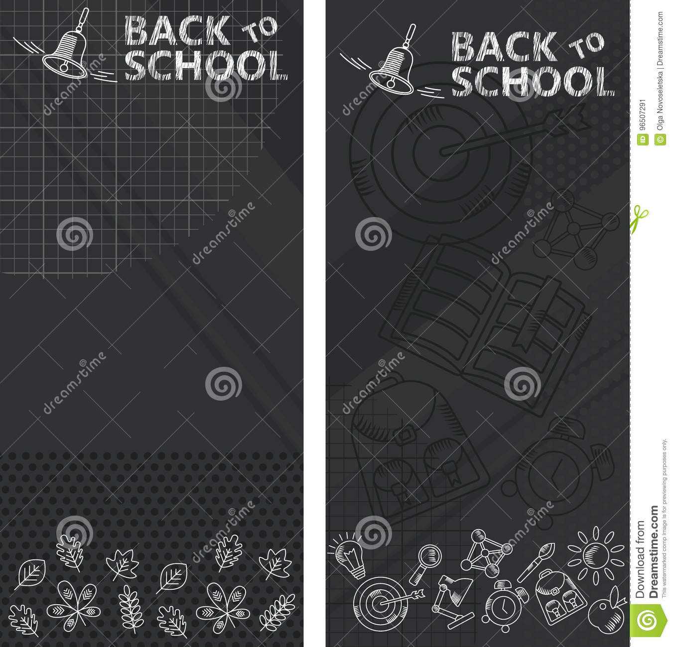 Black School Banners Stock Vector. Illustration Of Eraser With Regard To Classroom Banner Template