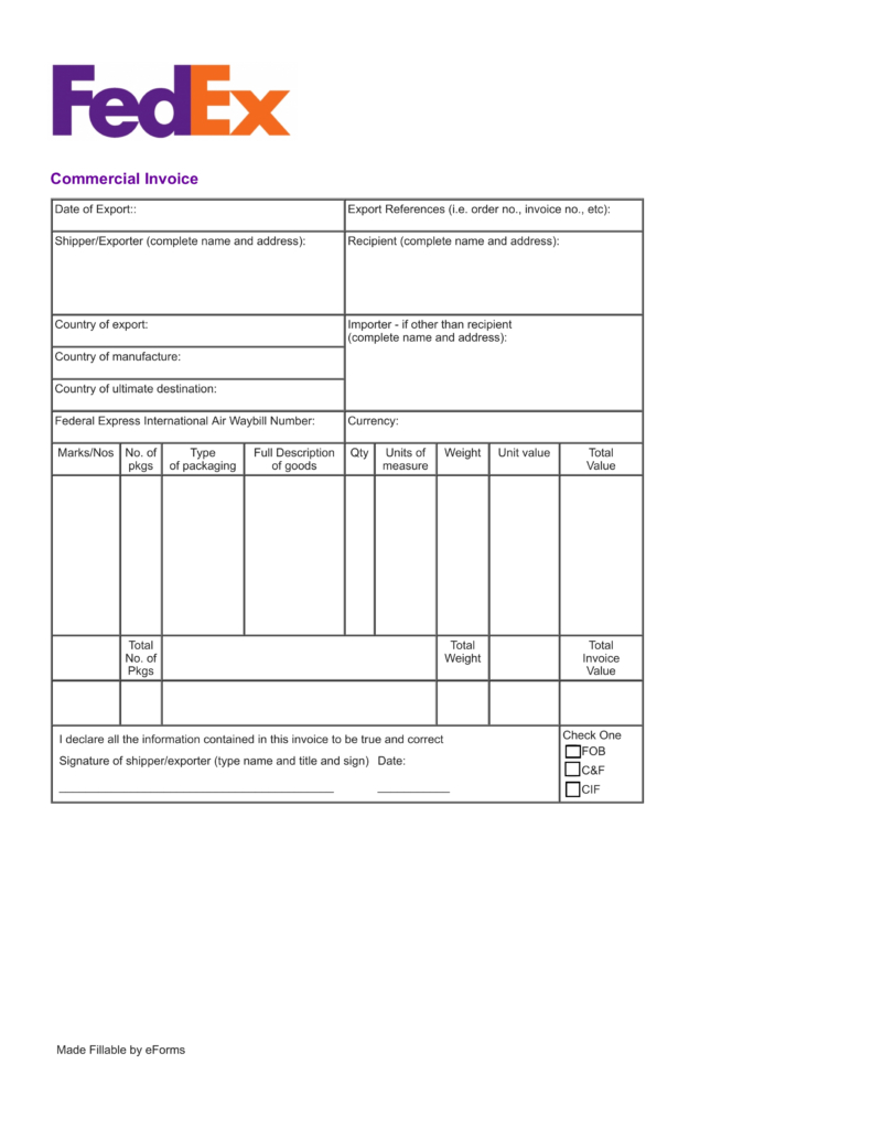 Blank Air Waybill Form – Mahre.horizonconsulting.co Intended For Fedex Label Template Word
