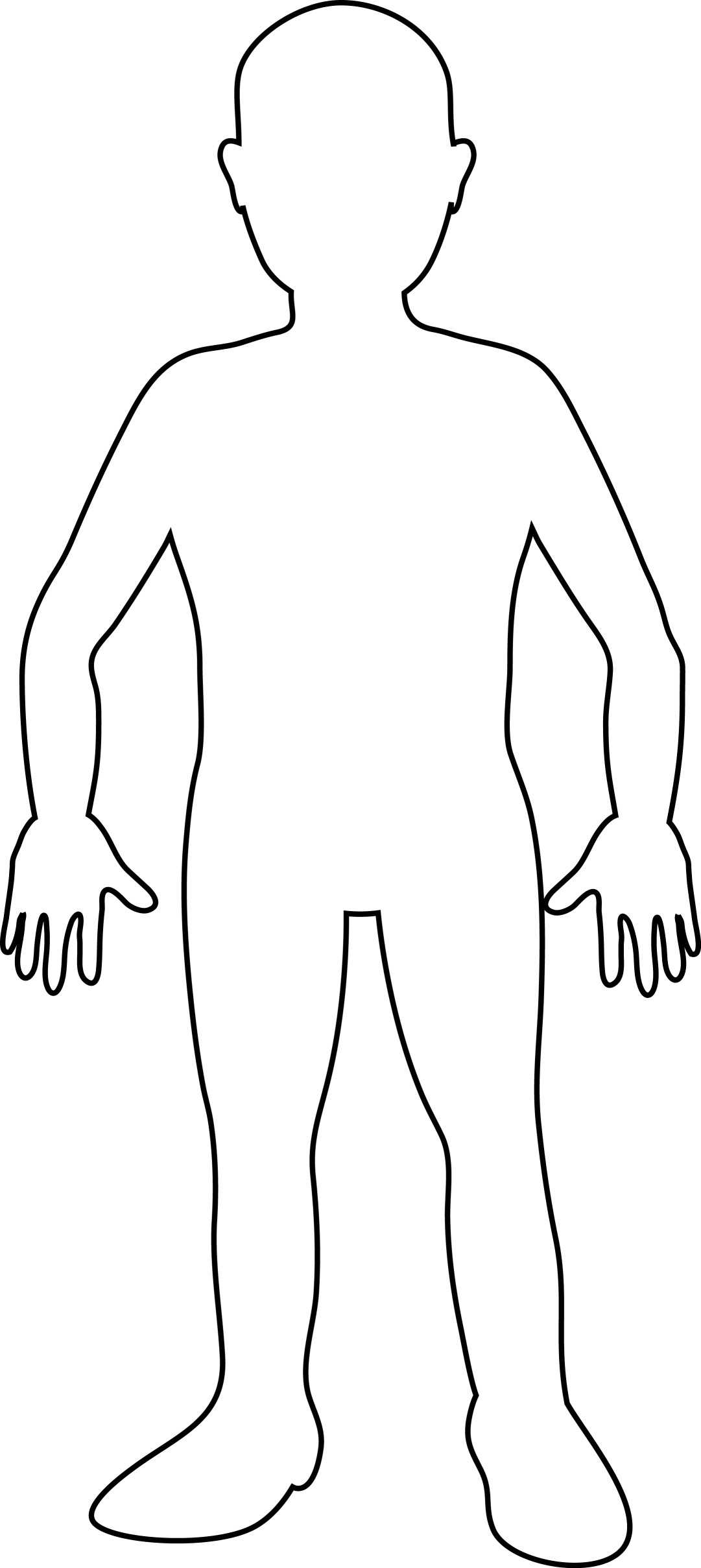 Blank Body Clipart With Blank Body Map Template