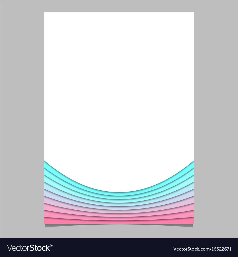 Blank Brochure Template From Curves - Flyer Throughout Blank Templates For Flyers