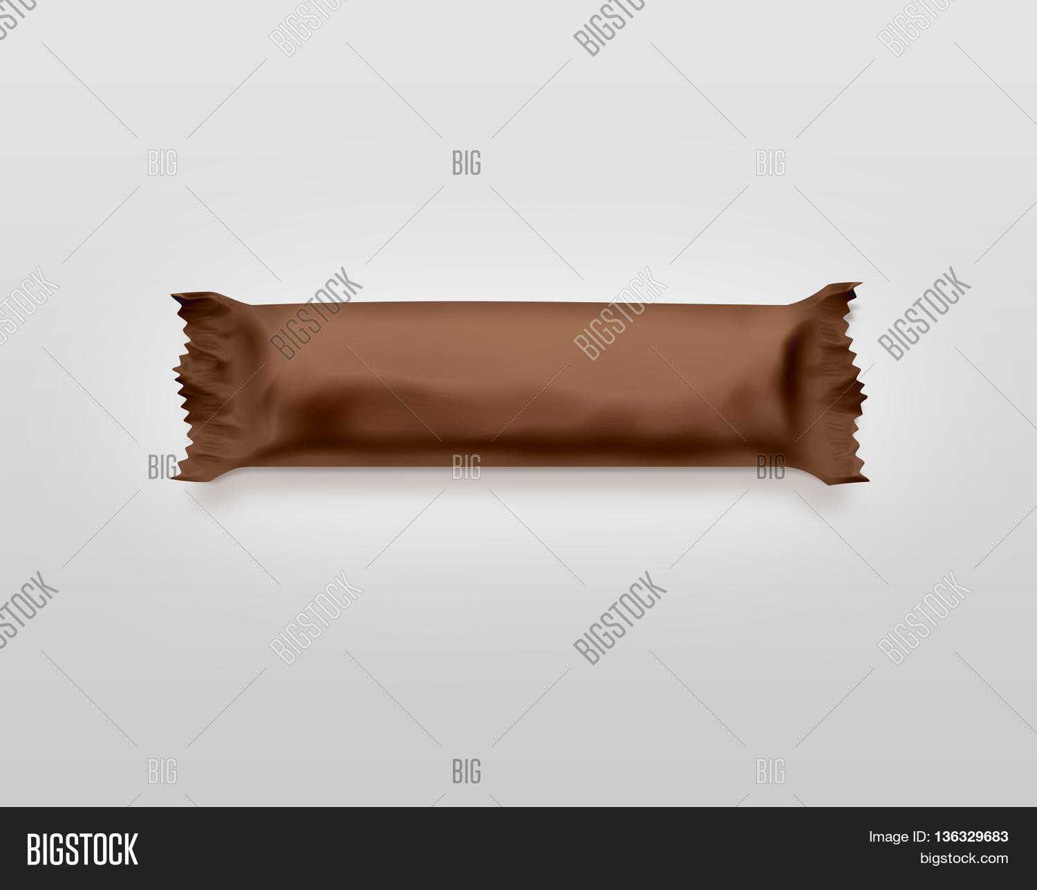 Blank Brown Candy Bar Image & Photo (Free Trial) | Bigstock In Free Blank Candy Bar Wrapper Template