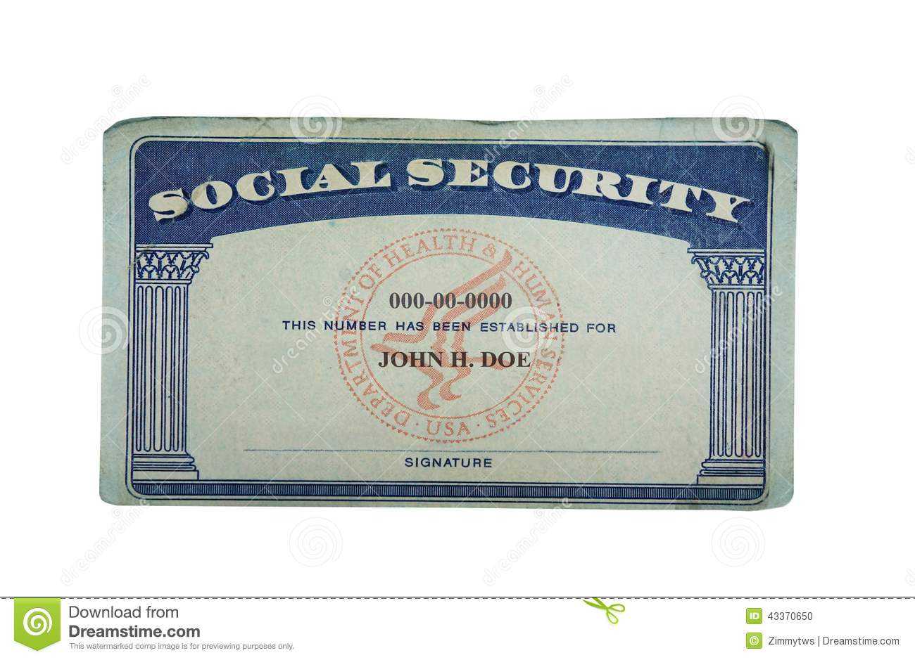 Blank Card Stock Photo. Image Of Paper, Social, Security Pertaining To Blank Social Security Card Template Download