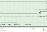 Blank Check Clipart inside Fun Blank Cheque Template
