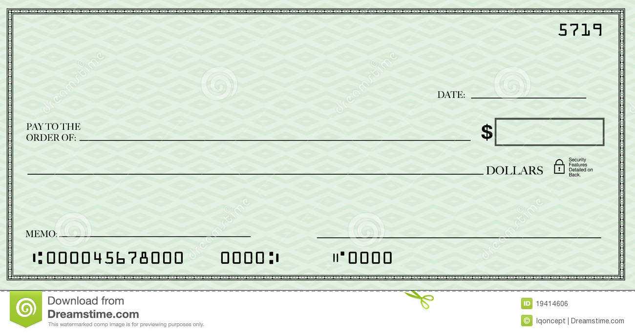 Blank Check Clipart Inside Fun Blank Cheque Template