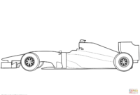 Blank Formula 1 Race Car Coloring Page | Free Printable with Blank Race Car Templates