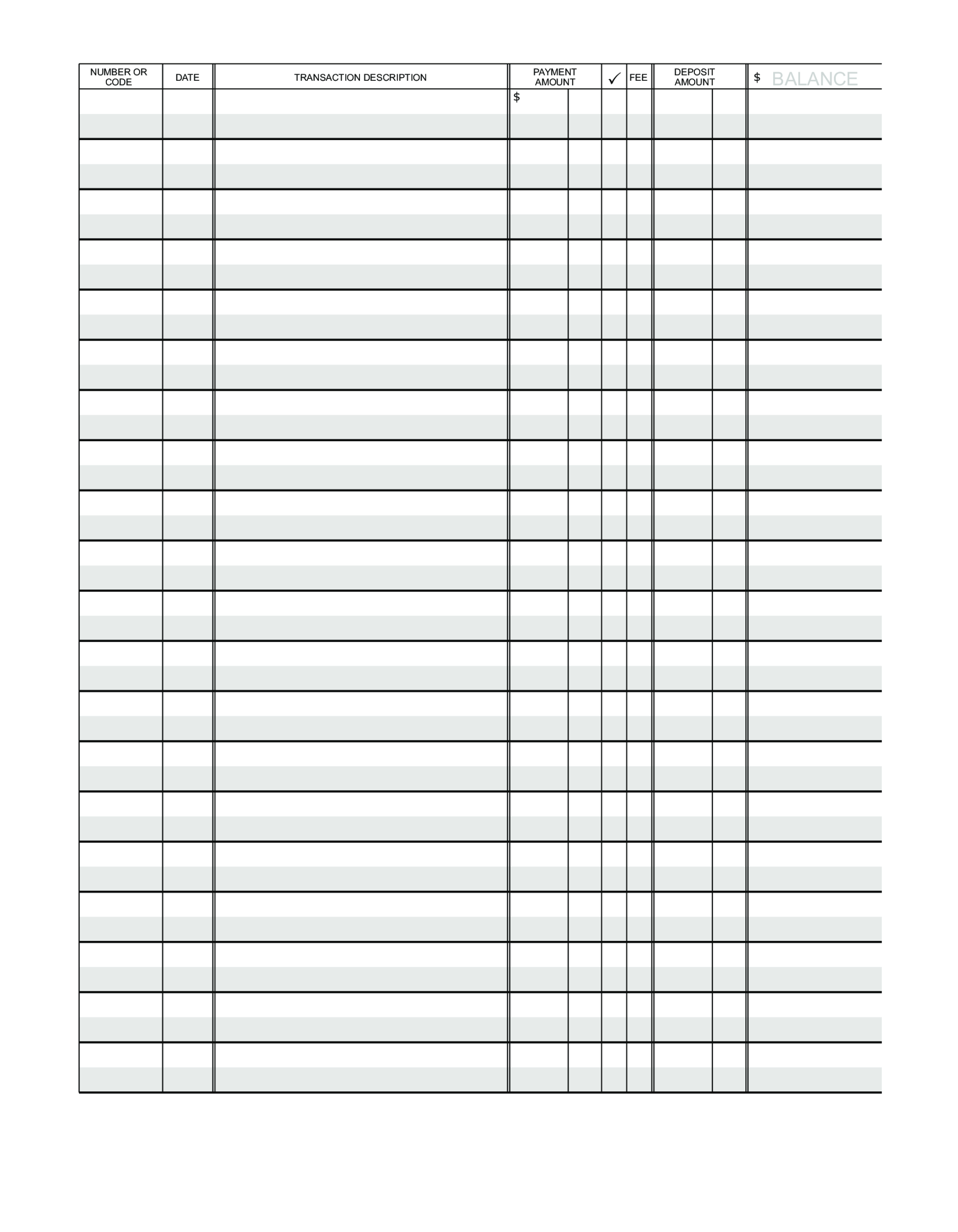 Blank Ledger Paper | Templates At Allbusinesstemplates For Blank Ledger Template