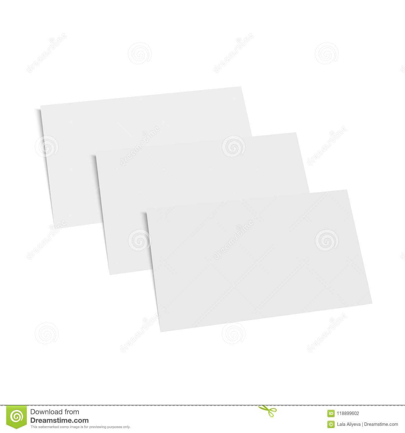 Blank Of Business Card Template. Vector. Stock Vector With Regard To Blank Business Card Template Download