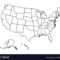 Blank Outline Map United States America Within United States Map Template Blank