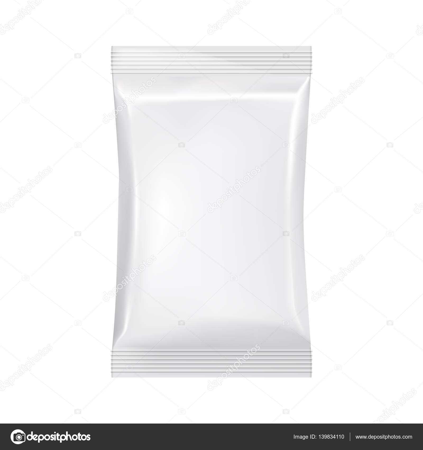 Blank Packaging Template Mockup Isolated On White. — Stock Pertaining To Blank Packaging Templates