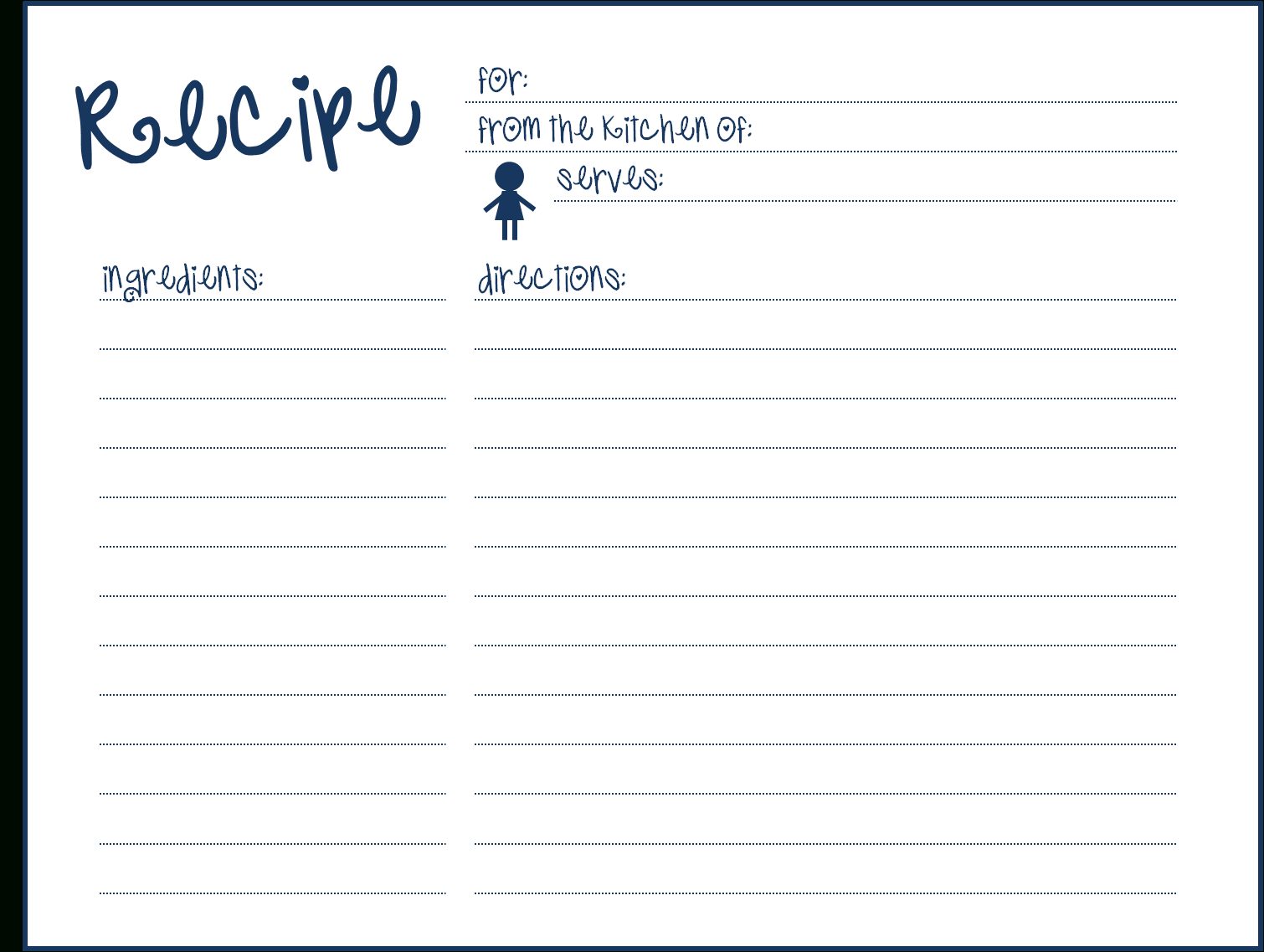 Blank Recipe Card Template For Word ] – Pics Photos Blank Throughout Index Card Template For Word