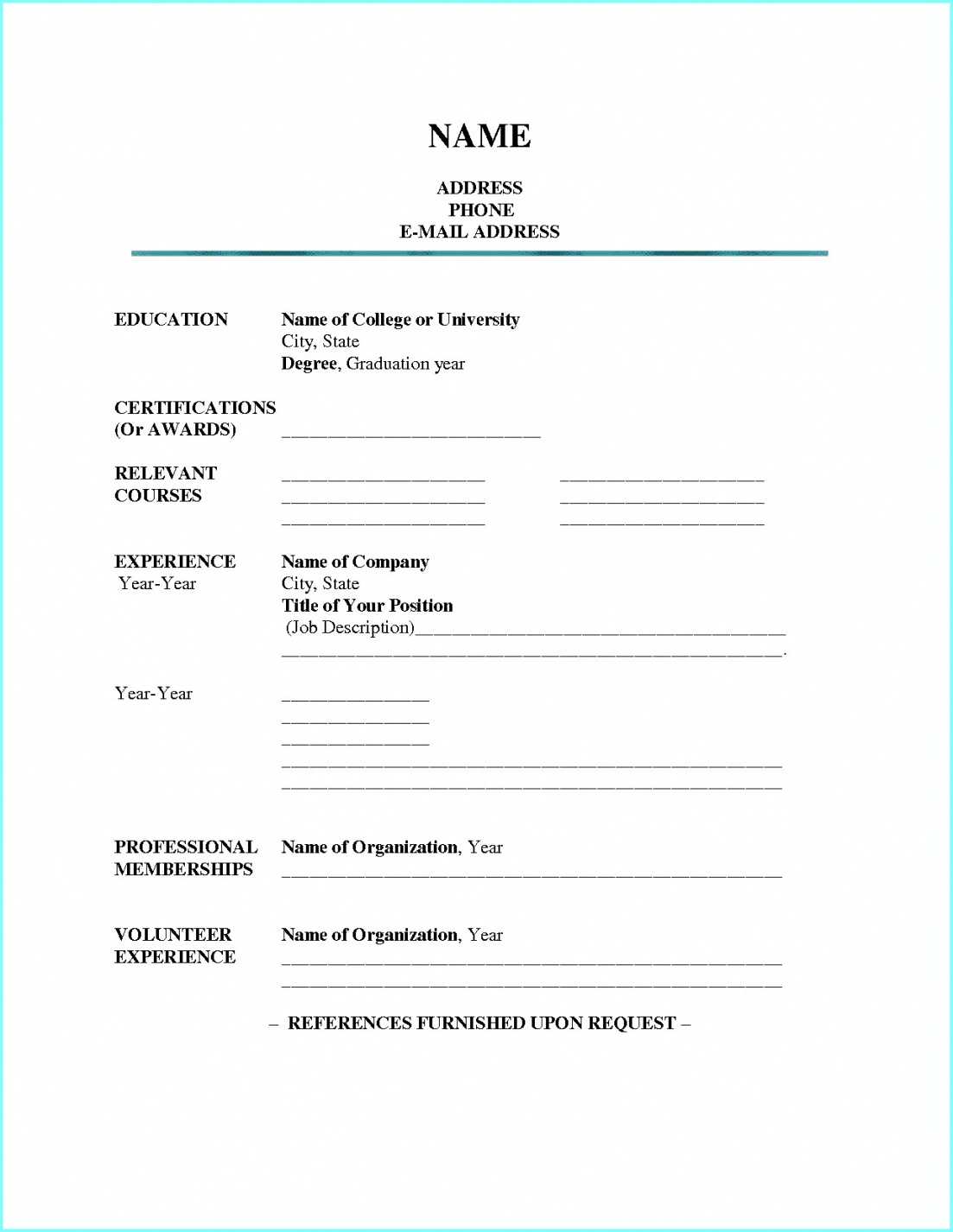 Blank Resume Format Download – C Punkt With Regard To Free Blank Cv Template Download