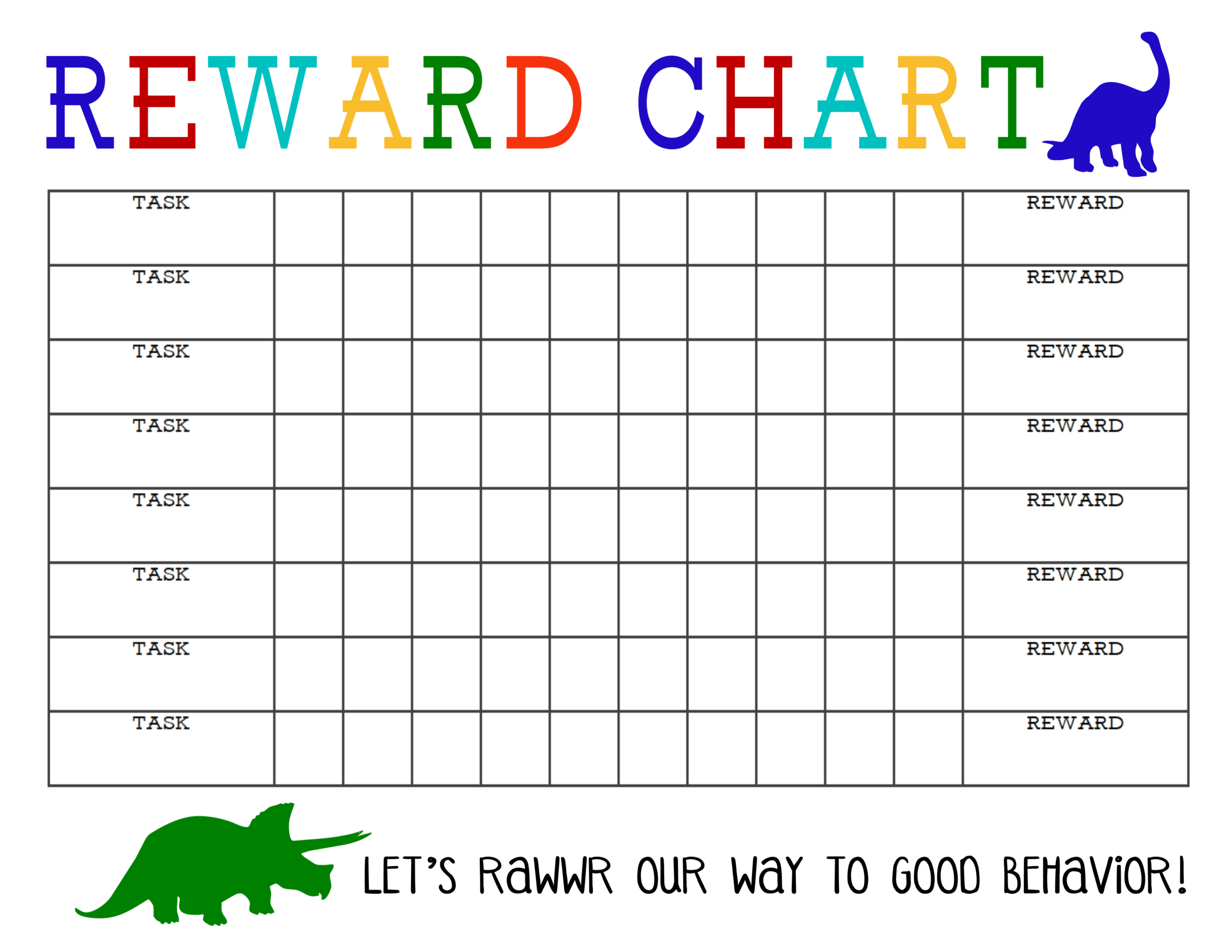 Blank Reward Chart – Cigit.karikaturize With Regard To Blank Reward Chart Template