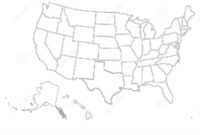 Blank Similar Usa Map On White Background. United States Of throughout Blank Template Of The United States
