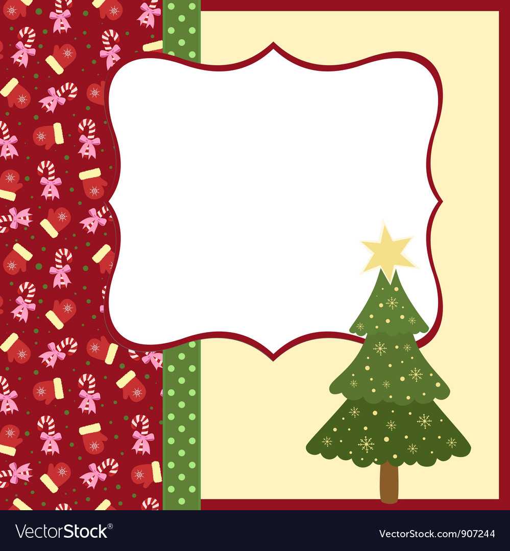 Blank Template For Christmas Greetings Card With Regard To Blank Christmas Card Templates Free