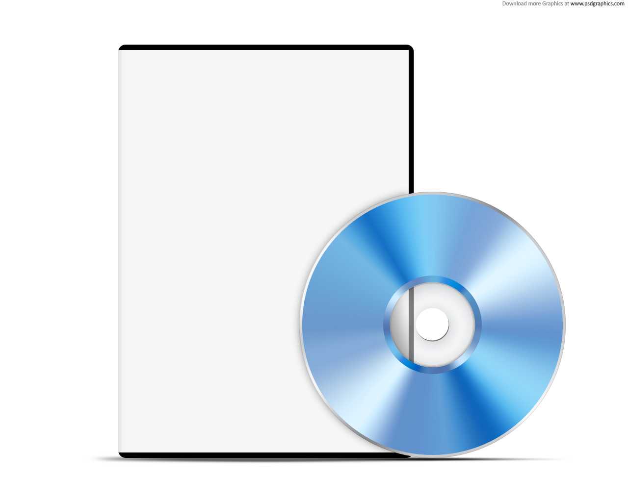 Blank White Case With Dvd, Psd Web Template | Psdgraphics Throughout Blank Cd Template Word