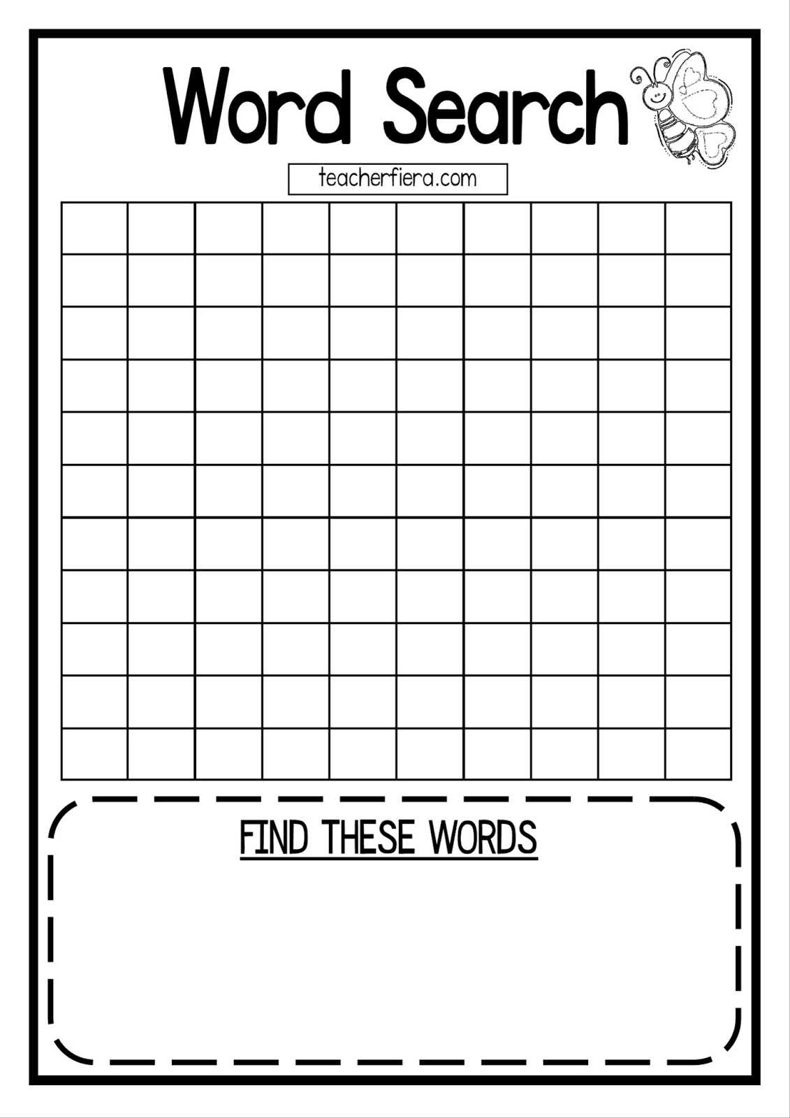 Blank Word Find Template – Zohre.horizonconsulting.co Within Word Sleuth Template