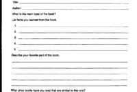 Book Report Template Form 7Th Grade 2Nd Pdf Second 6Th throughout Book Report Template 4Th Grade