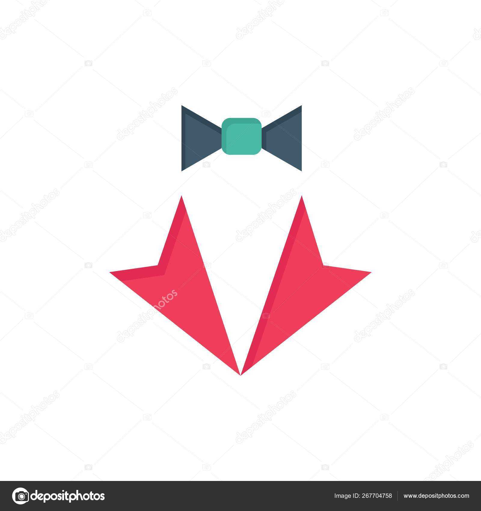 Bow, Heart, Love, Suit, Tie, Wedding Flat Color Icon. Vector Within Tie Banner Template