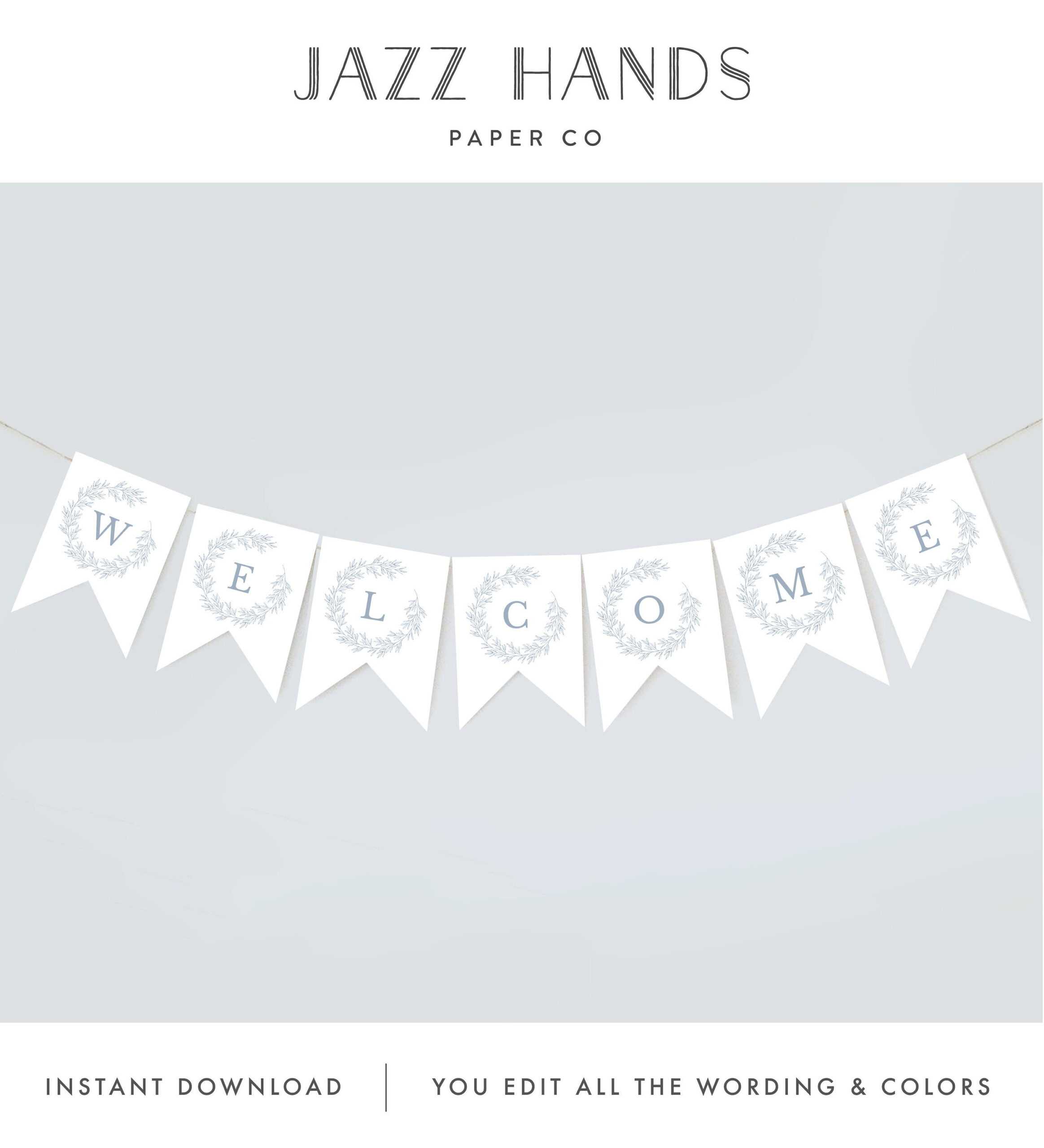 Boy Baby Shower Banner Template, Welcome Banner Shower Decor Throughout Baby Shower Banner Template