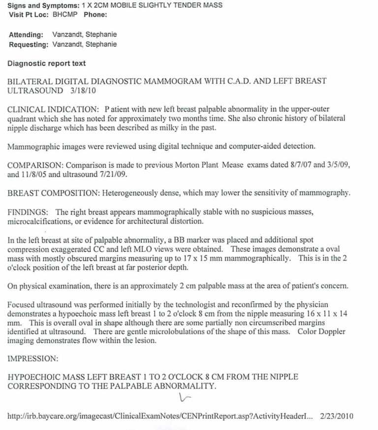 Breast Ultrasound Report Templates ] – Ultrasound Regarding Carotid ...