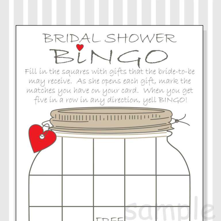 Bridal Shower Bingo Cards Free Printable And Available With Blank