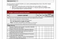 Briliant Lessons Learned Checklist Prince2-Lessons-Learned regarding Prince2 Lessons Learned Report Template
