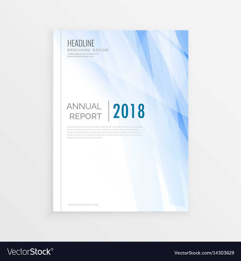 Brochure Design Template Annual Report Cover With Cover Page For Annual Report Template
