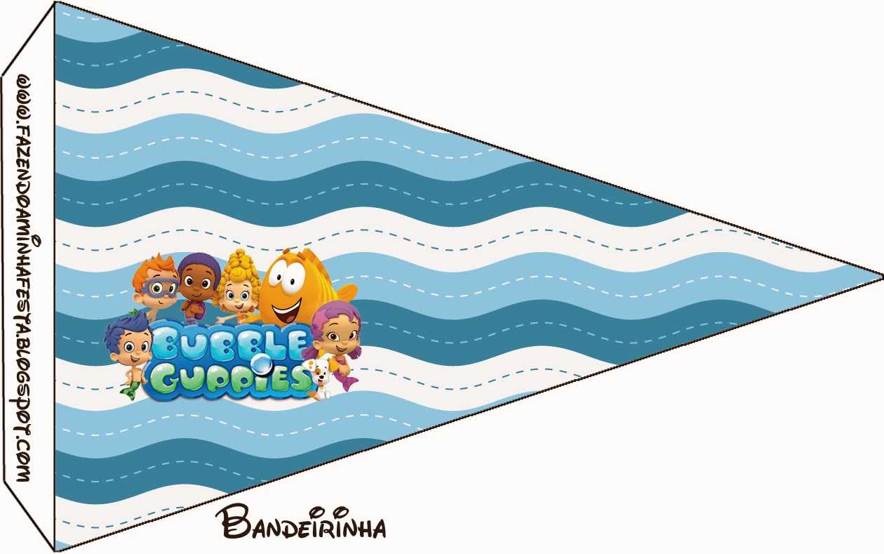 Bubble Guppies Free Party Printables. – Oh My Fiesta! In English For Bubble Guppies Birthday Banner Template