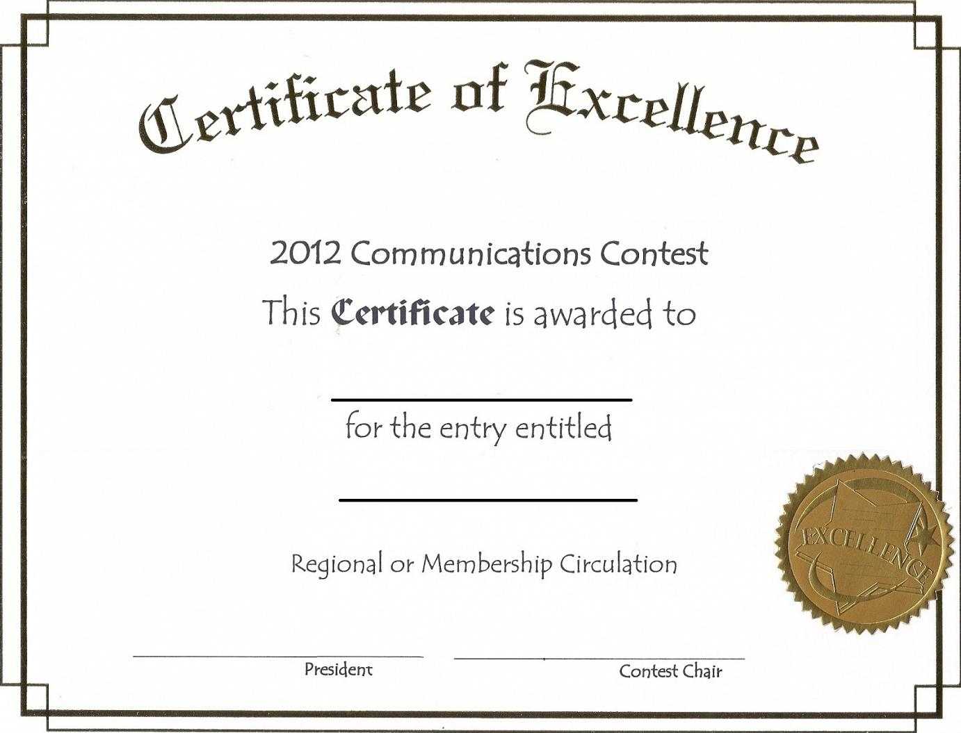 Business Award Certificate Template – Mahre.horizonconsulting.co Inside Blank Award Certificate Templates Word