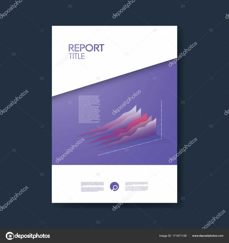 Business Report Cover Template With Graphs In Modern 3D Inside Company Analysis Report Template