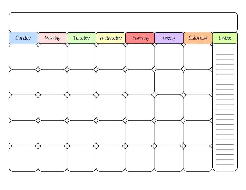 Calendar Template For Kids – Zohre.horizonconsulting.co Pertaining To Blank Calendar Template For Kids