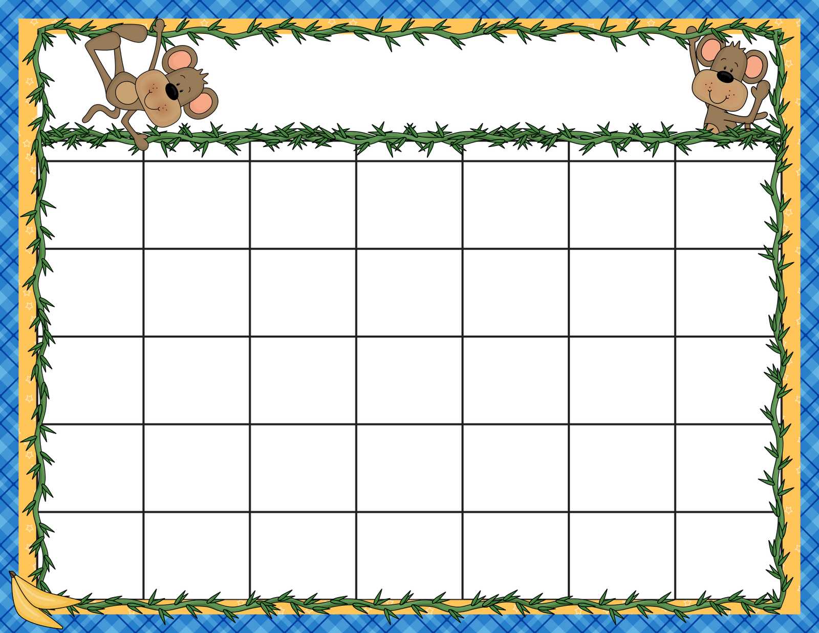 Calendar Template For Kids – Zohre.horizonconsulting.co With Regard To Blank Calendar Template For Kids