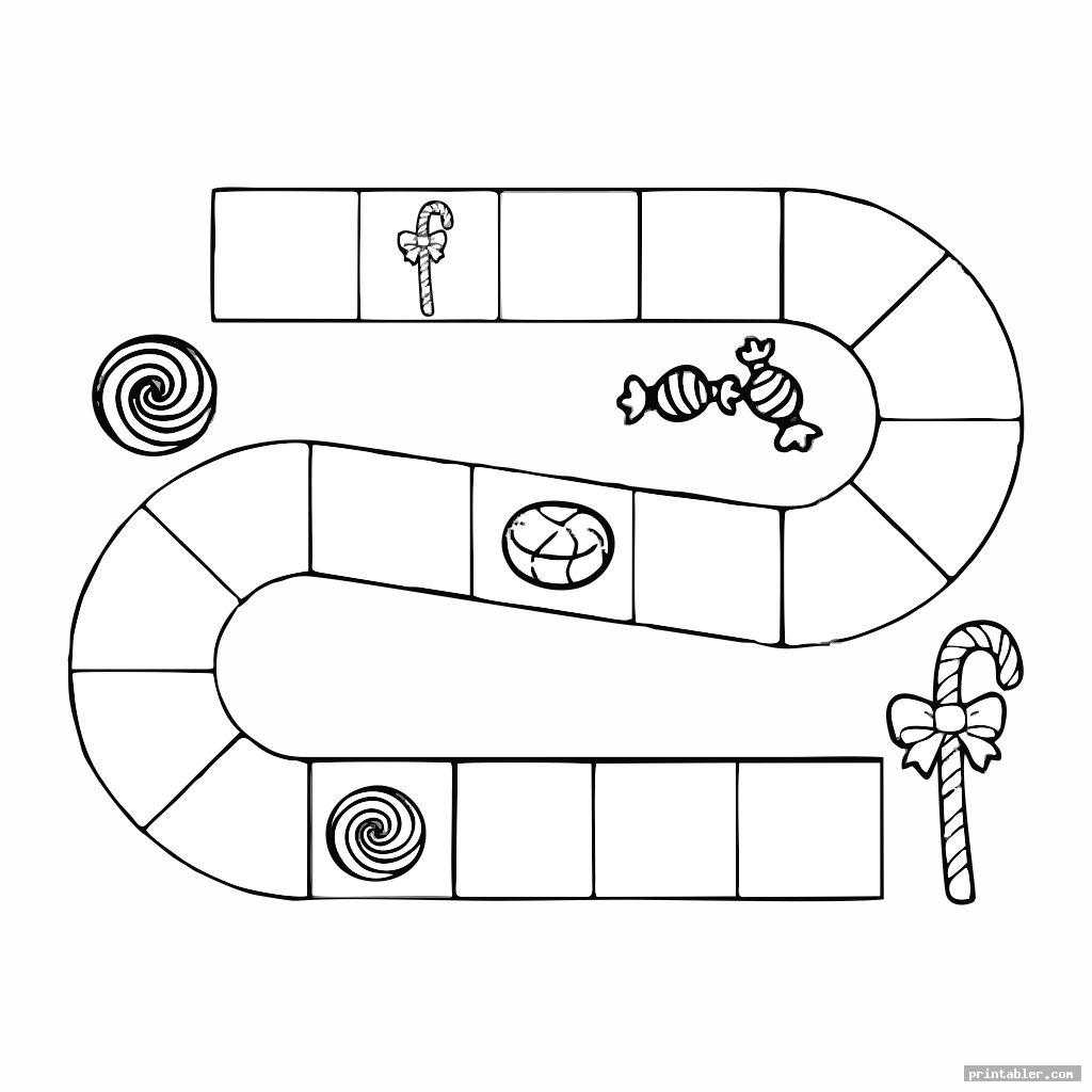 Candyland Board Template Printable – Printabler Intended For Blank Candyland Template